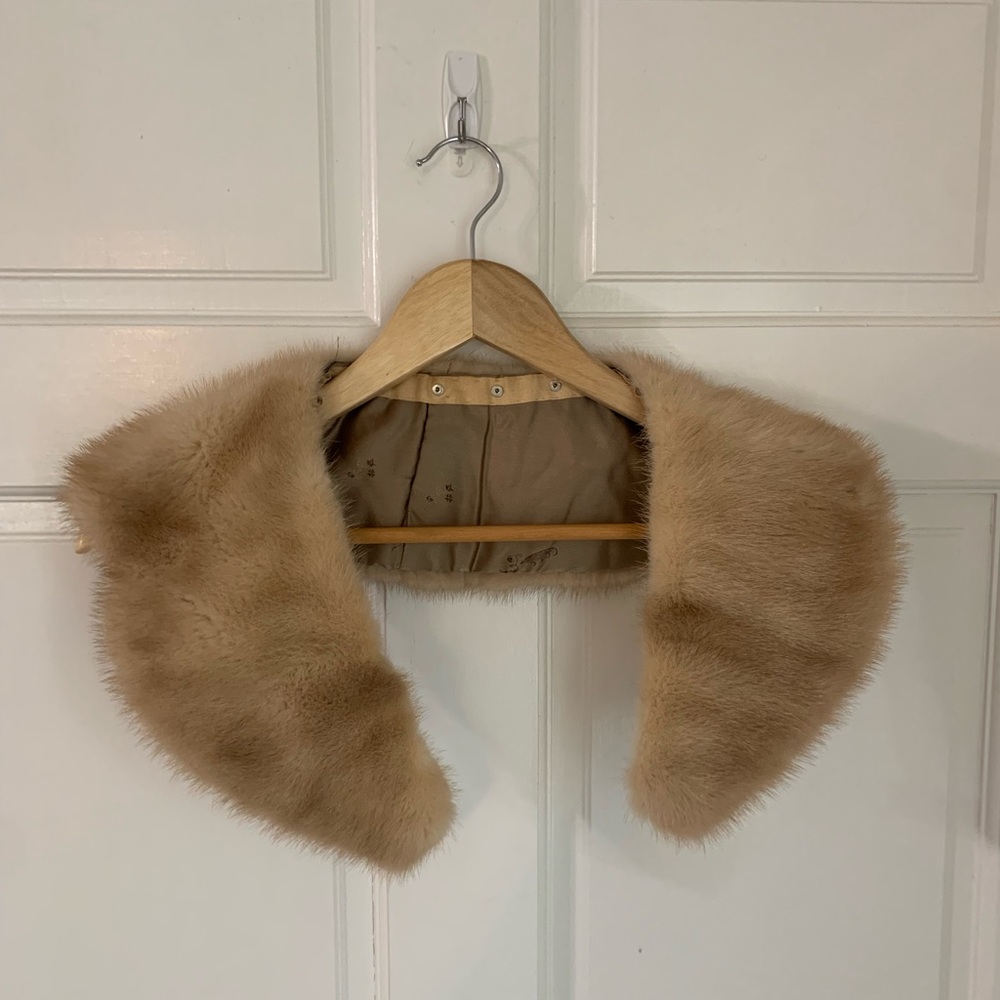 Vintage Blonde Fur Collar